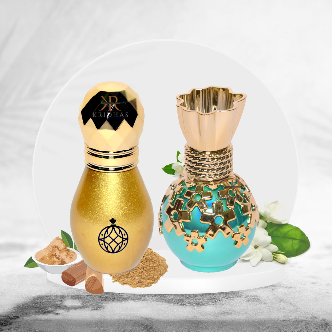 God Rollon Oil Attar/Fragrance Combo Pack | 2 Pcs - Sandle, Bela