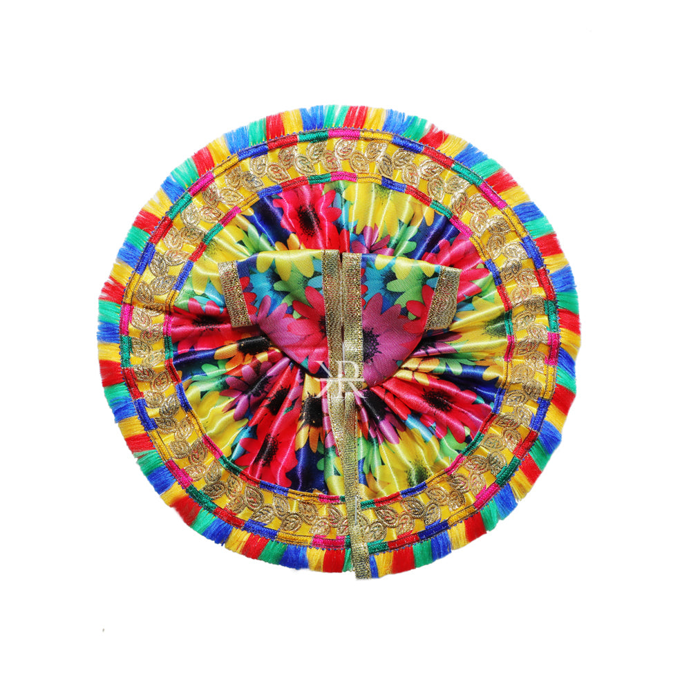 Yellow Rani Multi Colour Print Work Dress