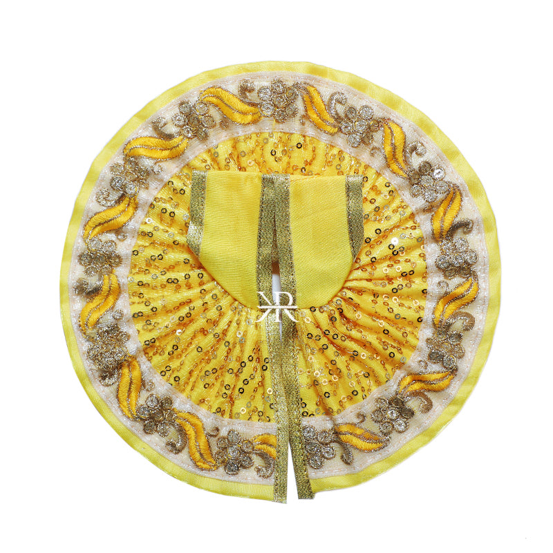 Yellow Sitara Embroidered Work Dress