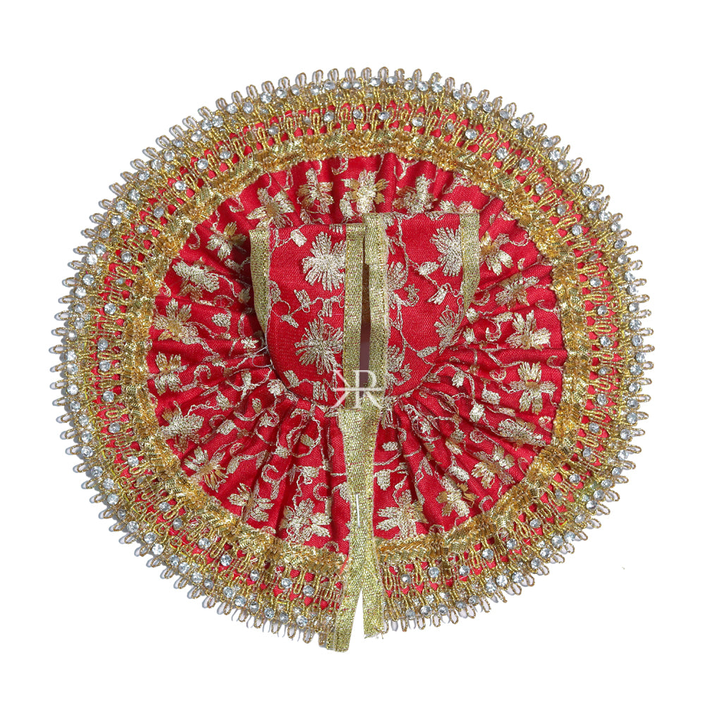 Red Embrodiery Gotta Stone Lace Work Dress kridhas Red Embrodiery Gotta Stone Lace Work Dress kridhas
