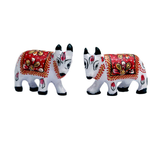 A pair of White Red Meena Work Cow