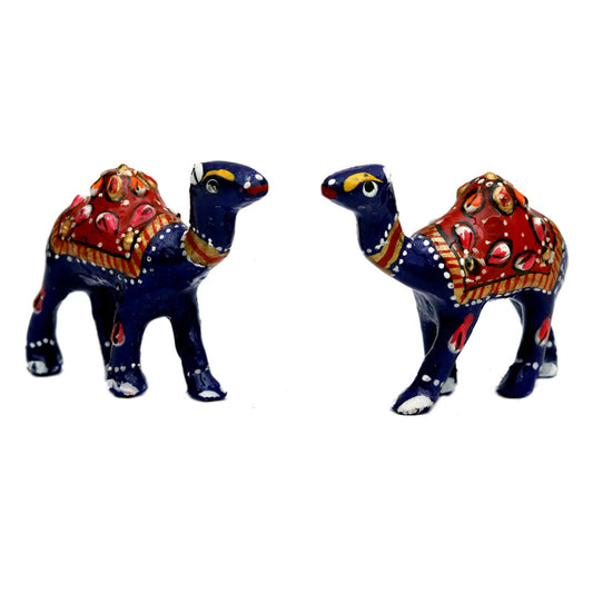 A Pair of Blue Meena Work Camel