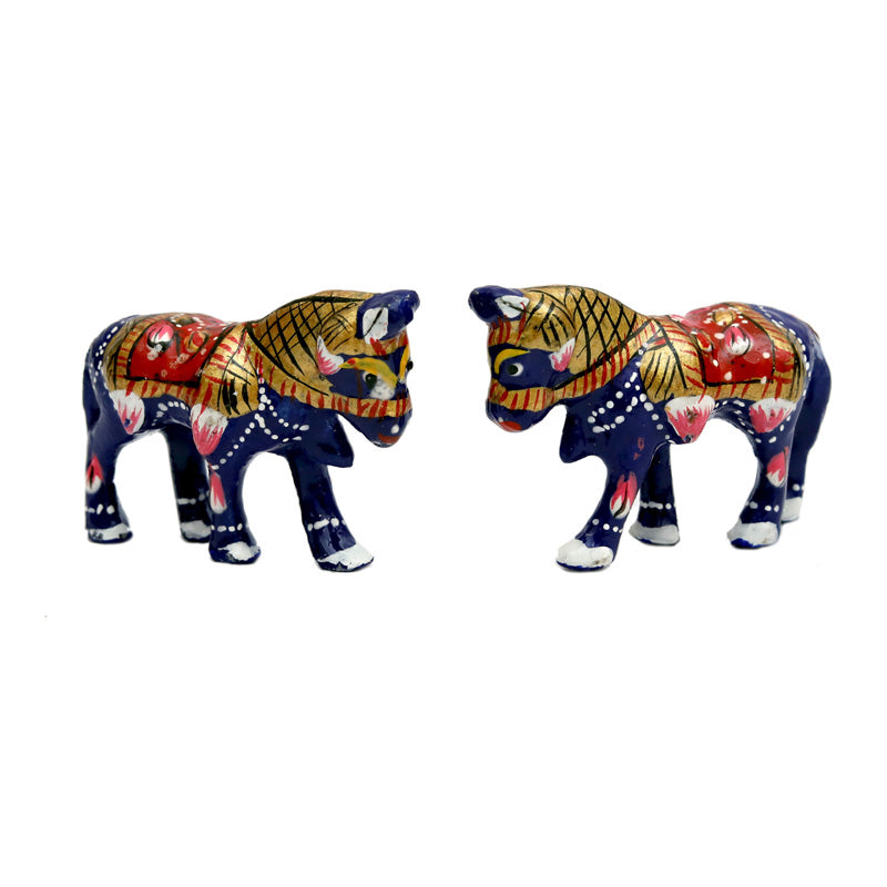 A Pair of Blue Meena Work Horse