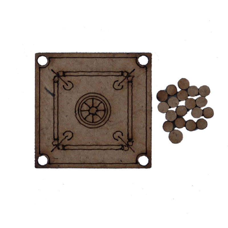 Laddu Gopal Wood Carrom Game