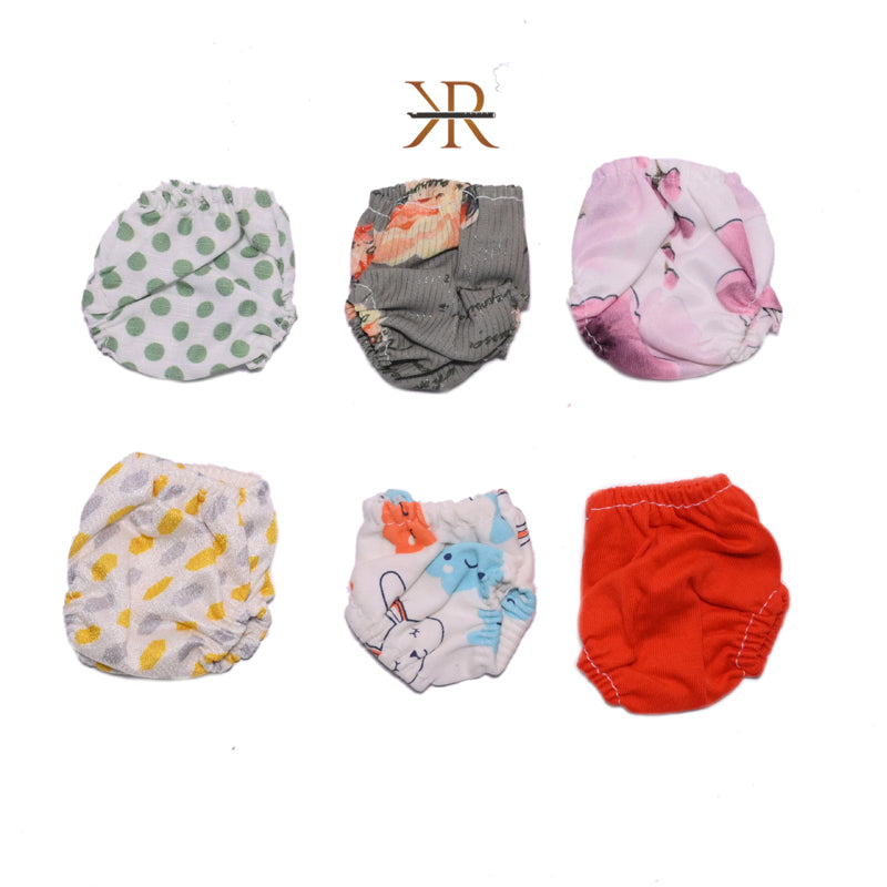 A Pack of Six Printed Hosiery Laddu Gopal Nappies