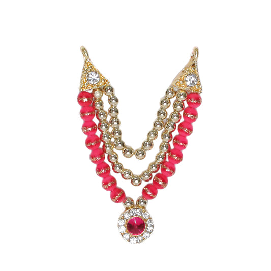 Golden Rani Stone Pearl Work Mala