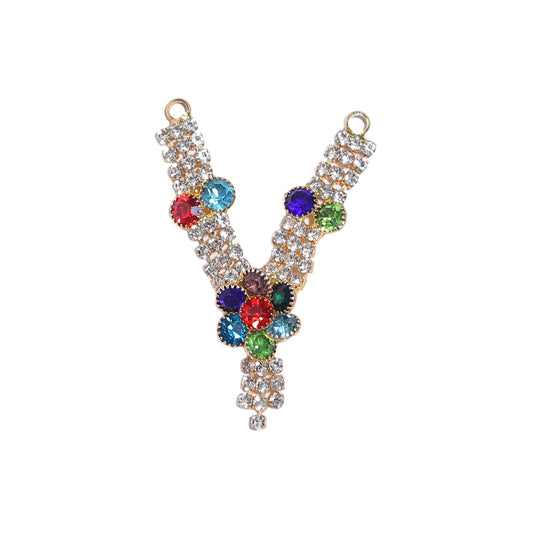 Multi Colour Stone Work Mala